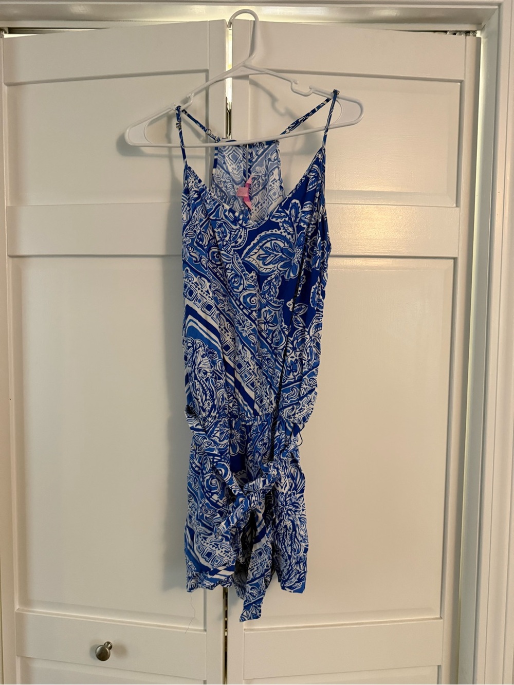 Lilly Pulitzer Blue & White Paisley Romper